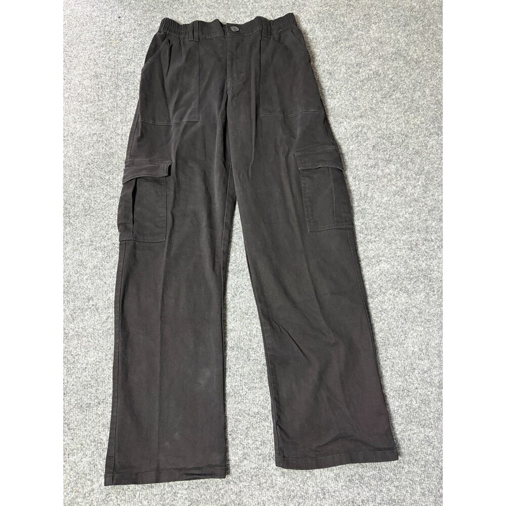 Lepunuo Cargo Pants Womens Medium Black Cotton Blend